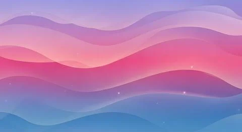 Dreamy abstract pastel gradient wave background with gentle hues and subtle.. Ilustración de archivo