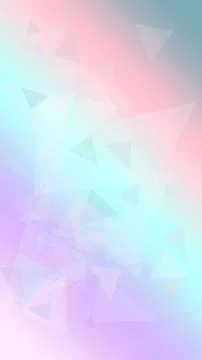 Dreamy abstract pastel triangle pattern with gentle gradients and soft focu.. Stock Illustration