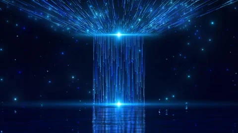 Dreamy blue light stage background Stock Footage 297645019