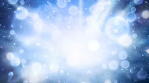 Dreamy bokeh with realistic snowfall Stock Footage 141003610