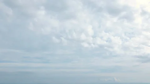 Dreamy Cloud Motion Timelapse – Aerial Drone Shot Stock Footage 303464494