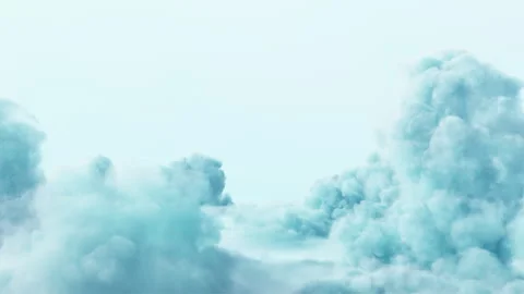 Dreamy Clouds Flight Pastel Background Stock Footage 324445032