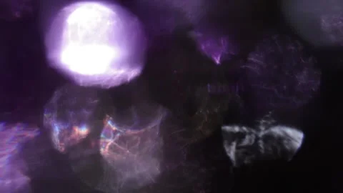 Dreamy crystal lights background integration with beautiful glow in the dark Stock Footage 317492772
