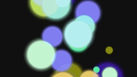 Dreamy Floating Glowing Orbs Abstract Background Video stock 336268736