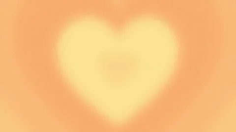 Dreamy Floating Heart Orange Gradient Loop Stock Footage 323150541