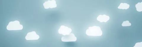 Dreamy glowing cloud dynamic looping background 库存影片 326310610