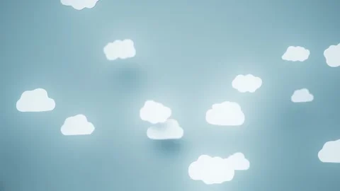 Dreamy glowing cloud dynamic looping background Video stock 326310622