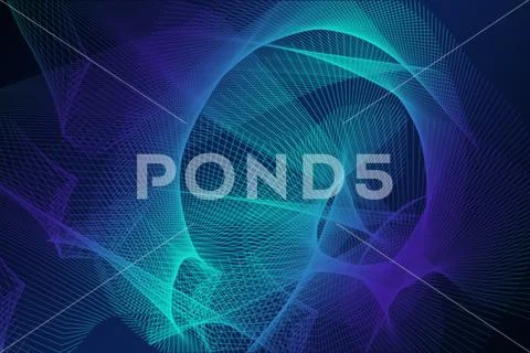 Dreamy Gradient Ribbon Background With Smooth Color Blending PSD-sjabloon