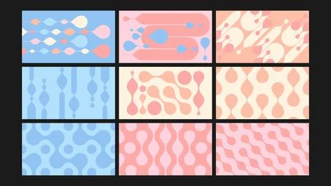 Dreamy Light Gradient with Subtle Background Set イラスト素材