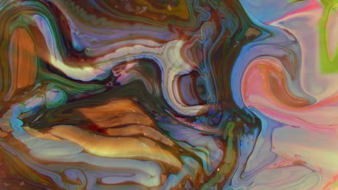 Dreamy Liquid Marble Flow Abstract Texture Stock Footage 330141580