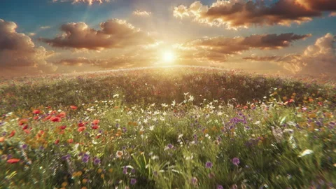 Dreamy Meadow Loop Stock Footage 274429165