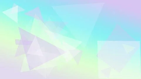 A dreamy pastel abstract of translucent triangles blends blue and green ton.. Stock Illustration