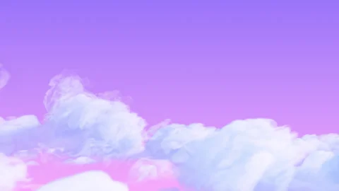 Dreamy Pastel Cloud Smoke Loop with Purple Pink Gradient Sky, Soft Ethereal Stock Footage 336617620