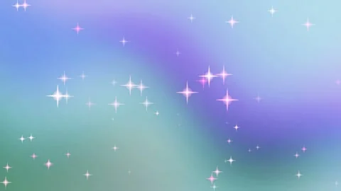 Dreamy Pastel Gradient Background with Glowing Sparkle Stars Vidéo 332126438