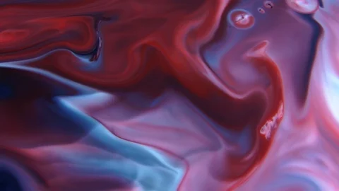 Dreamy Psychedelic Liquid Paint Splashing Blasting Colour Mix Art Design Stock Footage 91459228