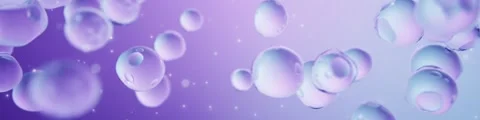 Dreamy purple bubble dynamic background plays in a loop Video stock 336043067