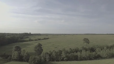 Dreamy Rolling Hills Stock Footage 77405574