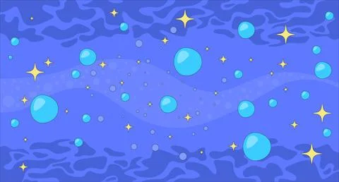 Dreamy shimmering bubbles lofi background Stock Illustration