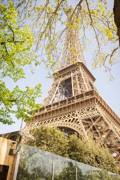 Dreamy spring Eiffel Tower - Paris Stock Photos