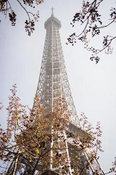 Dreamy spring Eiffel Tower - Paris Stock Photos