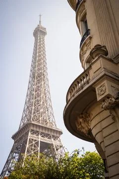 Dreamy spring Eiffel Tower - Paris Stock Photos