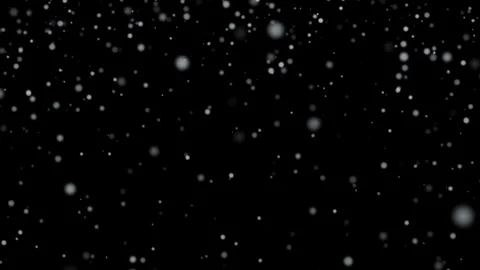 Dreamy stylized snowflakes falling seamless loop black background Stock Footage 313079537