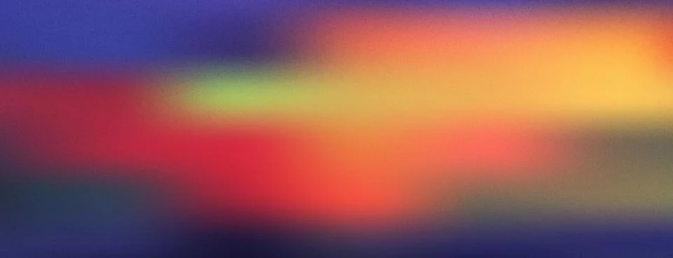 Dreamy sunset gradient background with warm radiant red, blue orange and pink Illustrazione stock