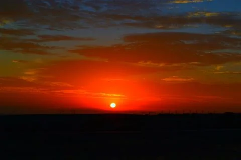 Dreamy sunset Foto stock
