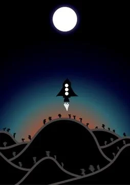 Dreamy vector illustration Stock Illustration