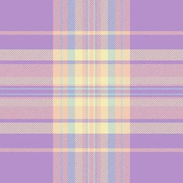 Dreamy vector plaid texture, commerce pattern check seamless. Yard tartan f.. Stock Illustration