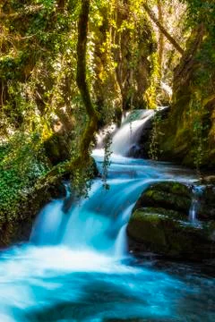 Dreamy waterfall Stock Photos