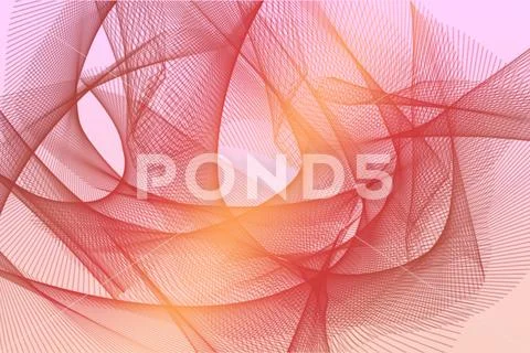 Dreamy Wavy Pattern Background With Bright Glowing Streaks PSD 模板