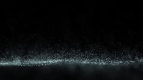 Dreamy wavy vertical flying small dots loop animation Vídeo Stock 334077657