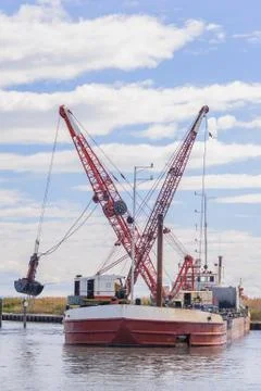 Dredger ship navy Stock Photos