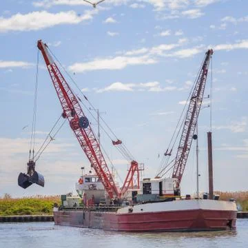 Dredger ship navy Foto stock