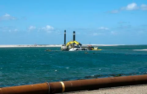 Dredger ship Stock Photos