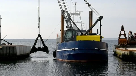 Dredging Stock Footage 90245732