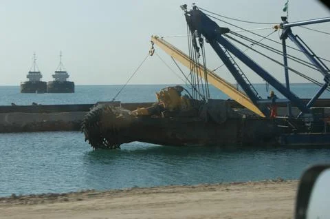 Dredging machine Stock Photos