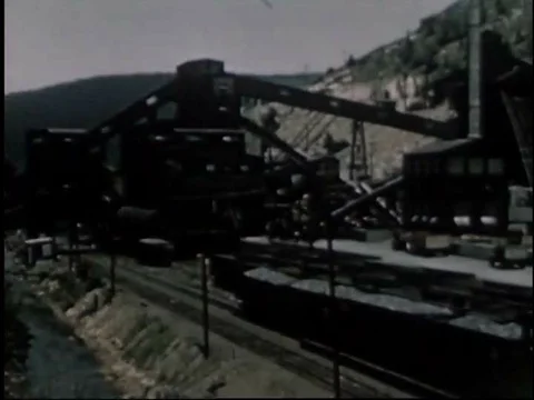The dredging of the Schuylkill River and an animation of water pollution and Video stock 79454312