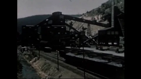 The dredging of the Schuylkill River and an animation of water pollution and Video stock 115372309