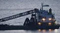 Dredging ship near the coastline of Flores Indonesia 4k or 4k+ Resolution