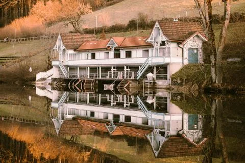 Drei Weihern or three lime trees in St.Gallen, Switzerland Stock Photos