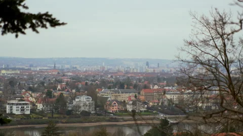 Dresden beautiful city view 4k Stock Footage 167751677
