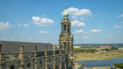 Dresden cathedral Stock-Footage 123984782