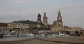 Dresden City Skyline Bruhl Terrace Cars Traffic on Street Iconic Landmark Day 4k or 4k+ Resolution