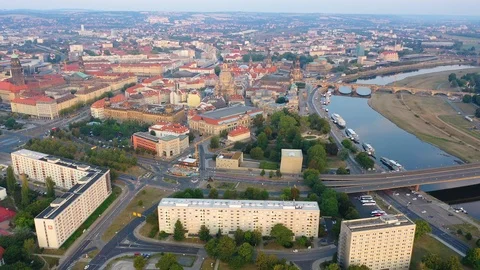 Dresden drone video Видео 126344582