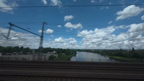 Dresden Elbe Bridge S1 S-Bahn Stock Footage 341524188
