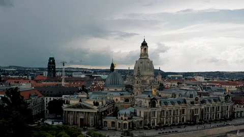 Dresden Frauenkirche Stock Footage