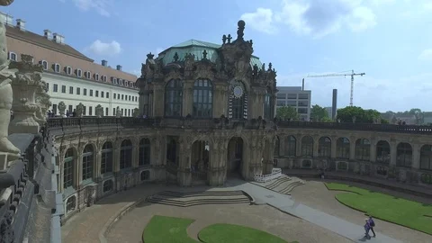 Dresden gardens Stock Footage 97150943