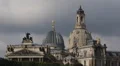 Dresden German Architecture Main Building Visual Fine Arts Academy University HD Footage